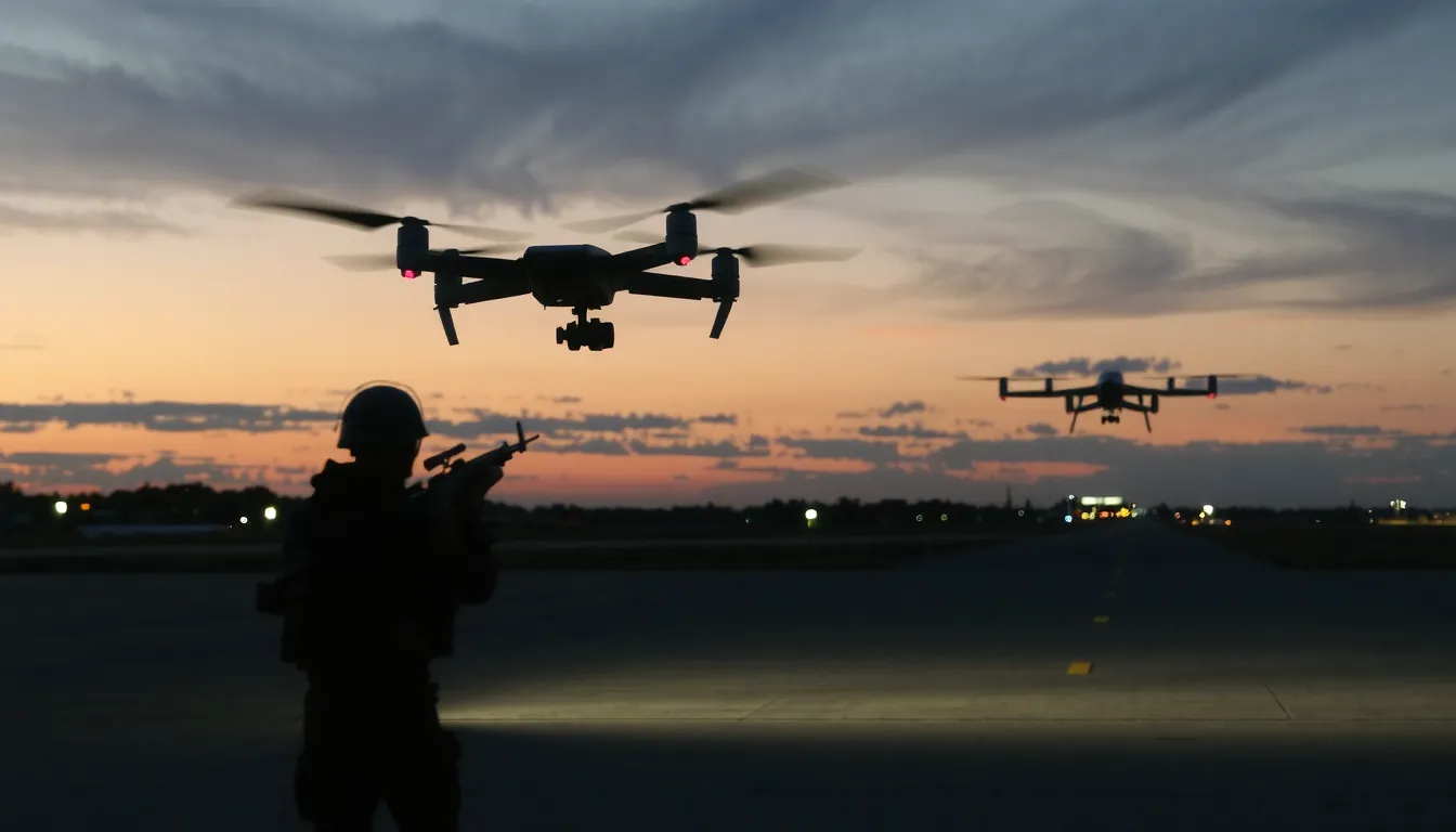 tirs drones base militaire creil